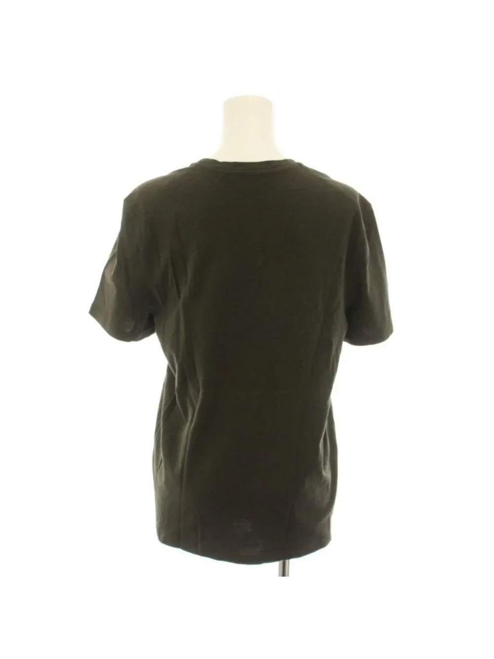 Louis Vuitton T-Shirt Crew Neck Short Sleeve Monogram Embroidery S Khaki Mhjr